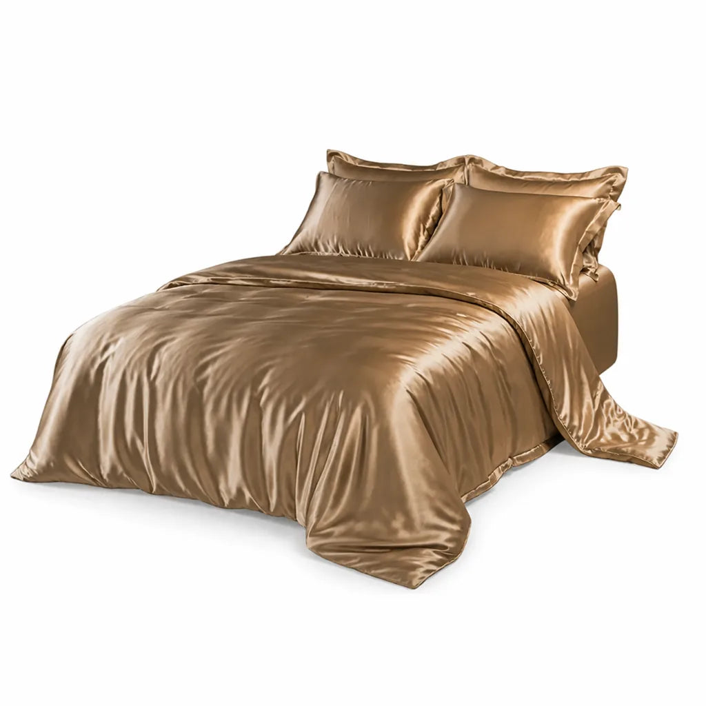 Duvet Cover Set Natural Silk Gentle Hair & Skin