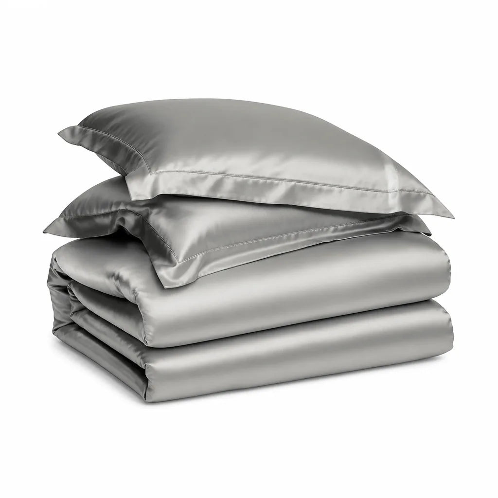 Duvet Cover Set Natural Silk Gentle Hair & Skin