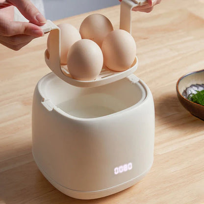 Egg Cooker Adjustable Cooking Levels 4-Egg Capacity & Auto Shut-Off