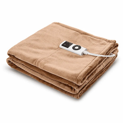 Electric Heated Blanket Teddy Fleece 9 Heat Settings