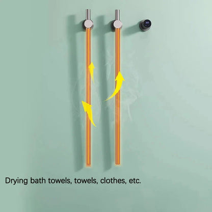 Electric Towel Warmer Touch Control Wall Mounted Stainless Steel