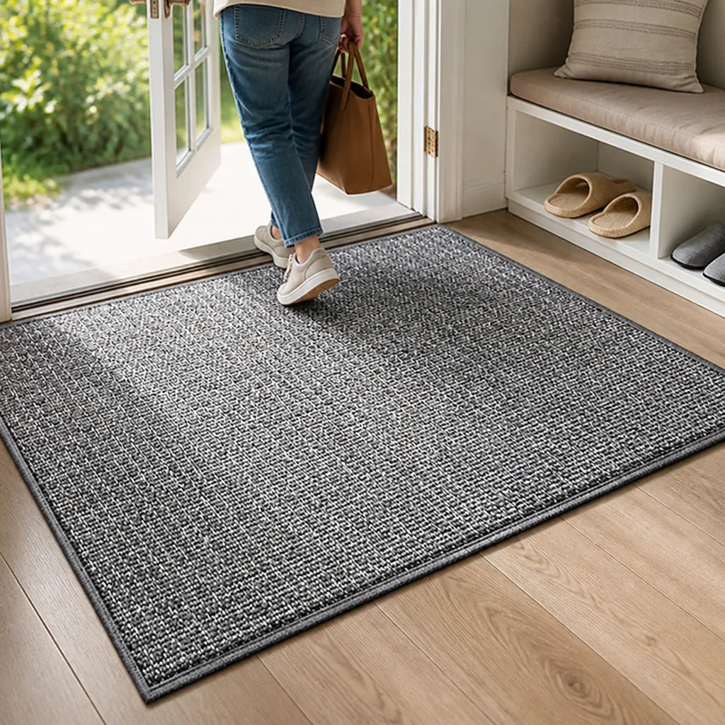Entryway Mat Non-Slip Backing Durable Easy-Clean Fibers