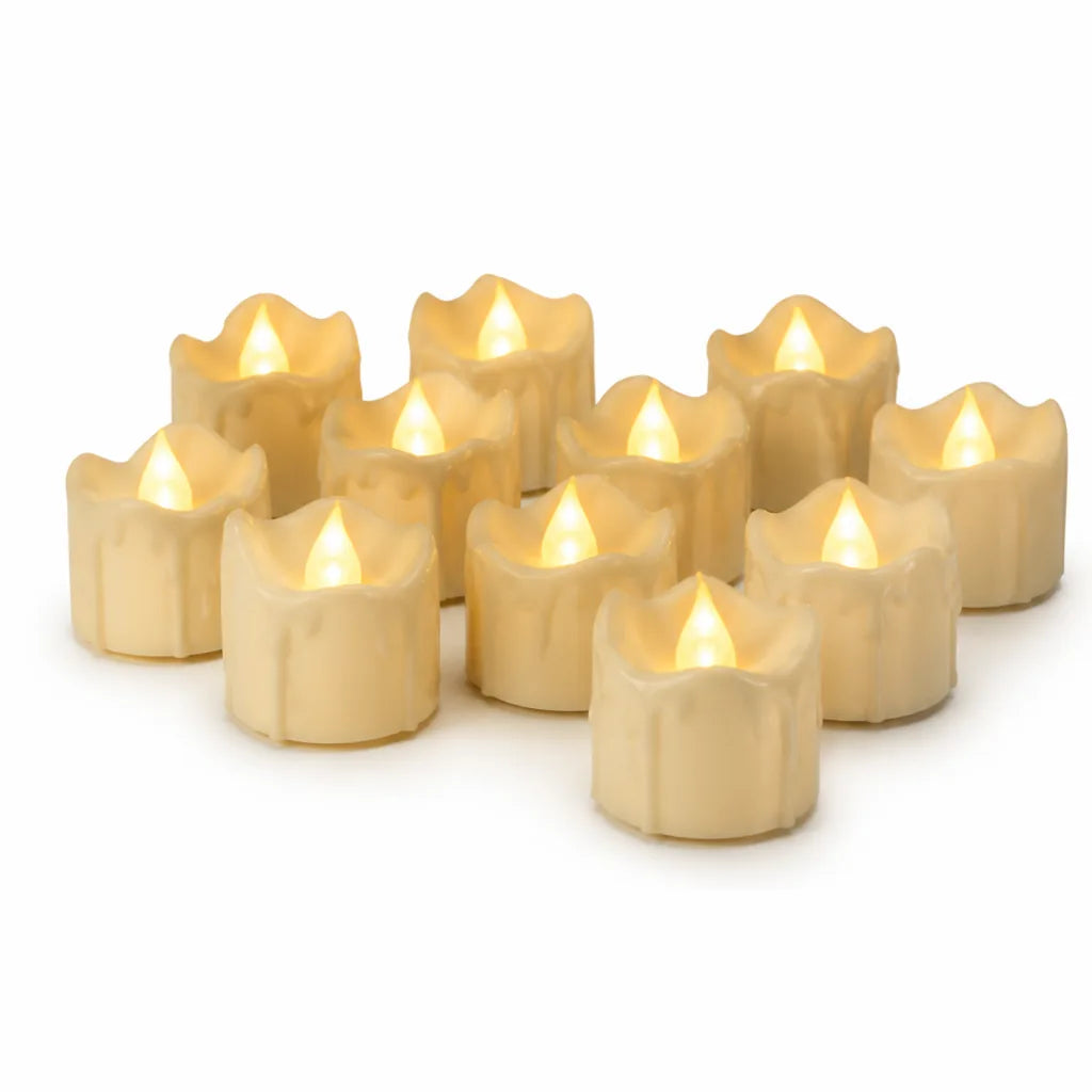 Flameless Candle Set Flickering LED Set of 12