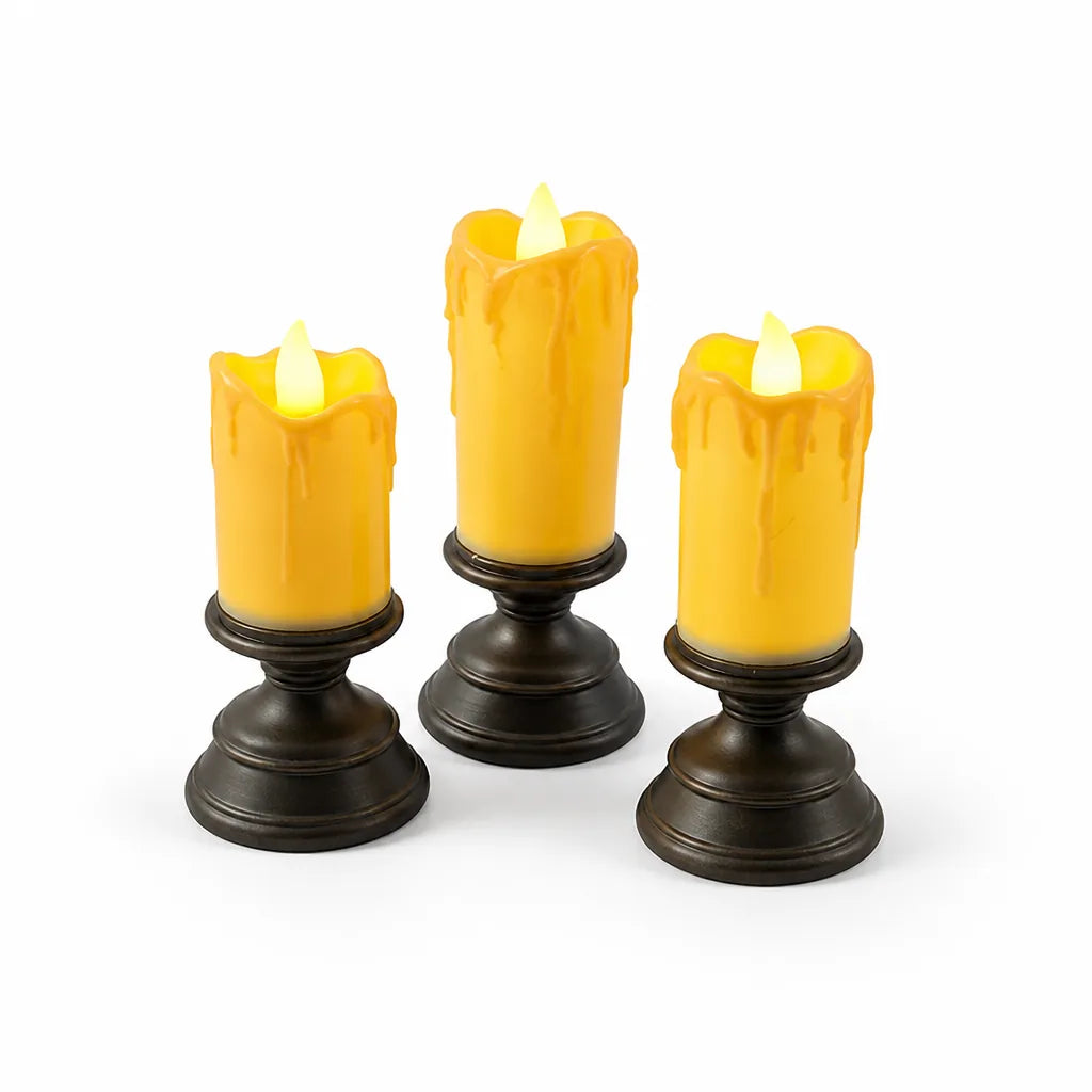 Flameless Candles Flickering LED Battery Operated Multiple Styles