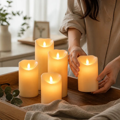 Flameless Candles Flickering LED Battery Operated Multiple Styles