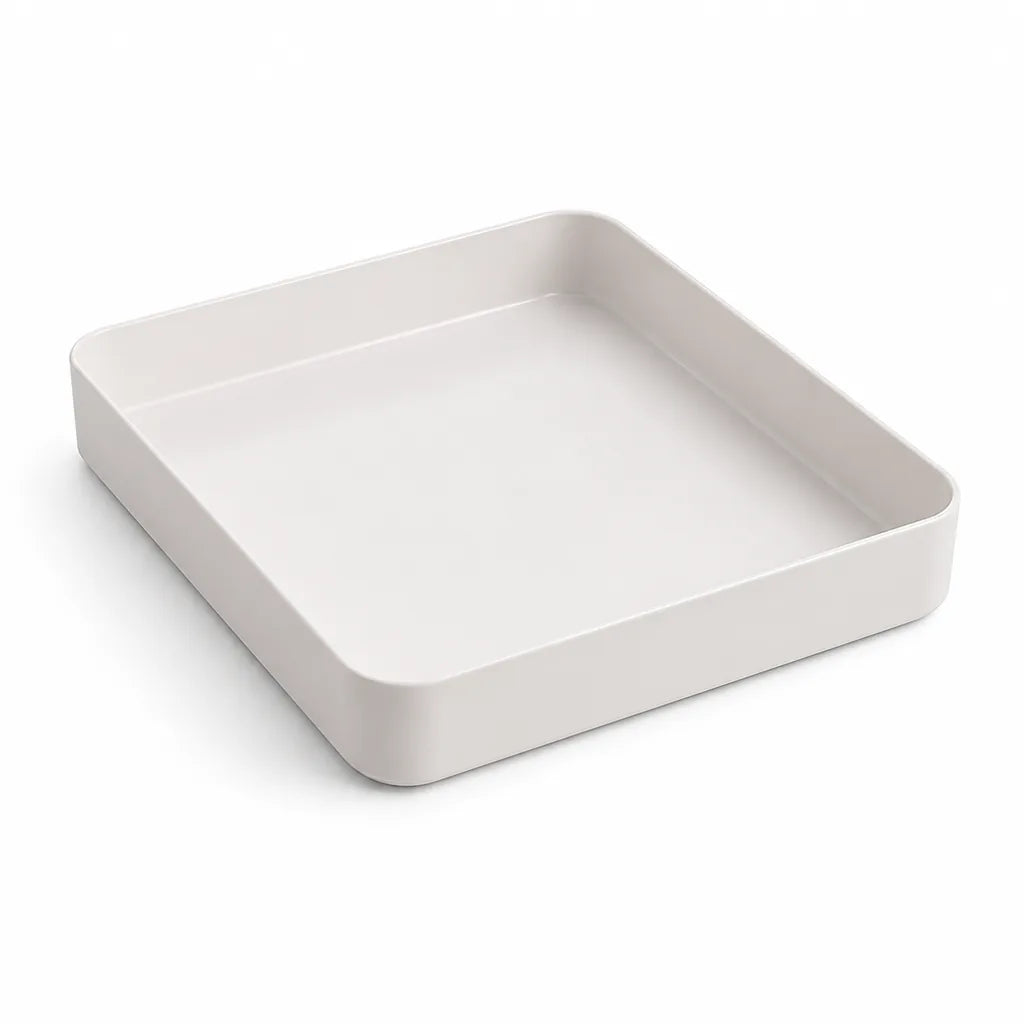 Flat Low-Profile Drip Tray For Front-Loading Washing Machines (Raised Outer Rim)