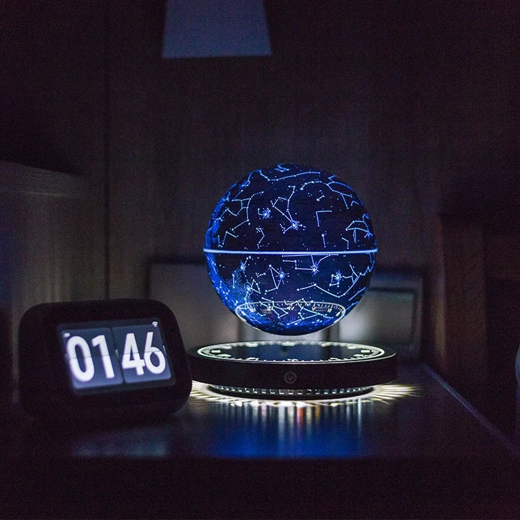 Floating Globe Light Magnetic 360 Degree Rotating Soft Glow