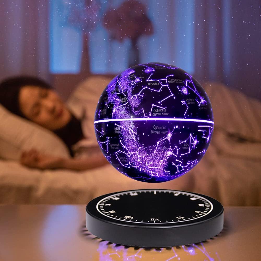Floating Globe Light Magnetic 360 Degree Rotating Soft Glow
