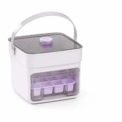 Food-Safe Lidded Storage Box Ice Cube Tray