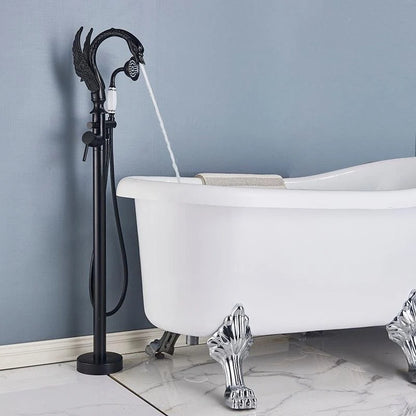 Freestanding Tub Filler Solid Brass Single Handle