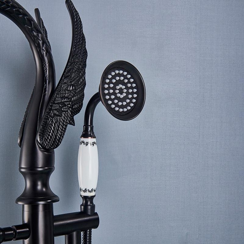 Freestanding Tub Filler Solid Brass Single Handle