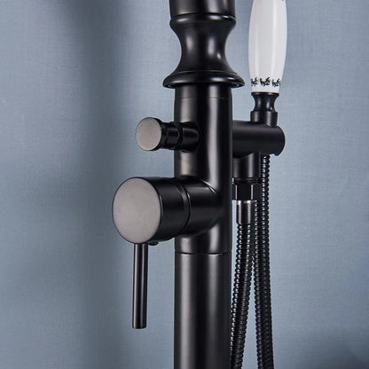 Freestanding Tub Filler Solid Brass Single Handle