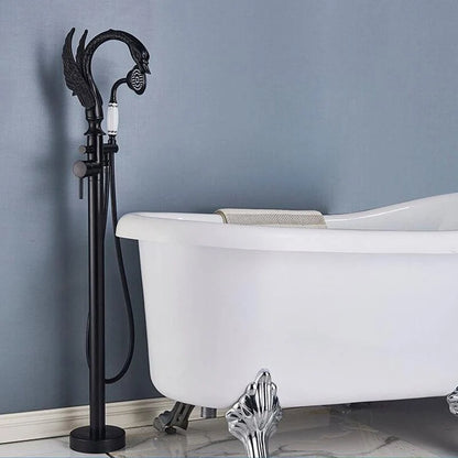Freestanding Tub Filler Solid Brass Single Handle