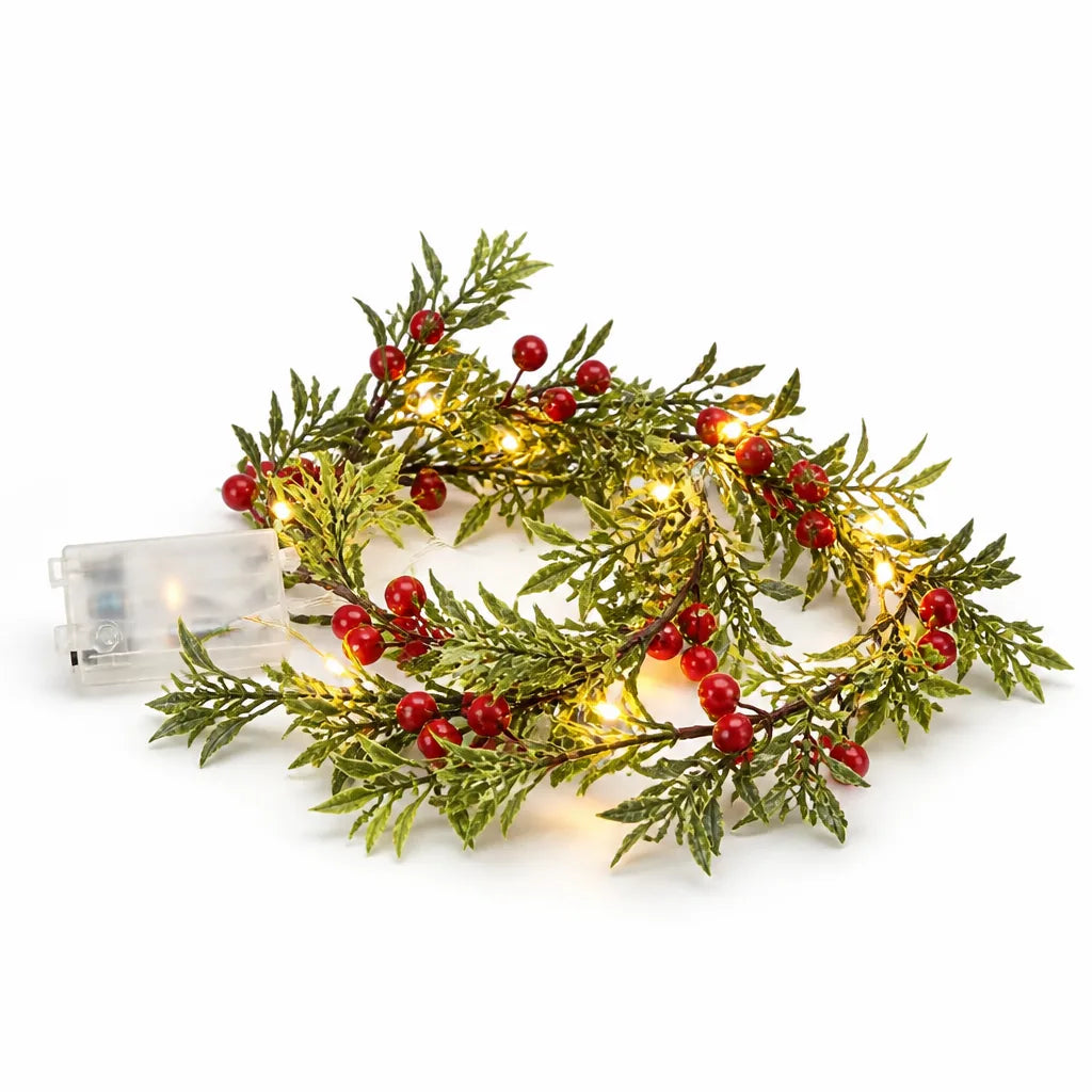 Garland Light Botanical Warm White Battery & Solar