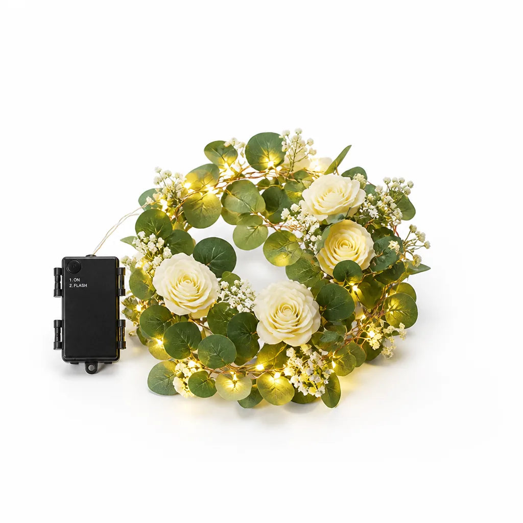 Garland Light Botanical Warm White Battery & Solar