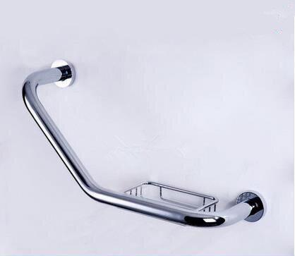 Grab Bar Polished Brass Optional Soap Holder