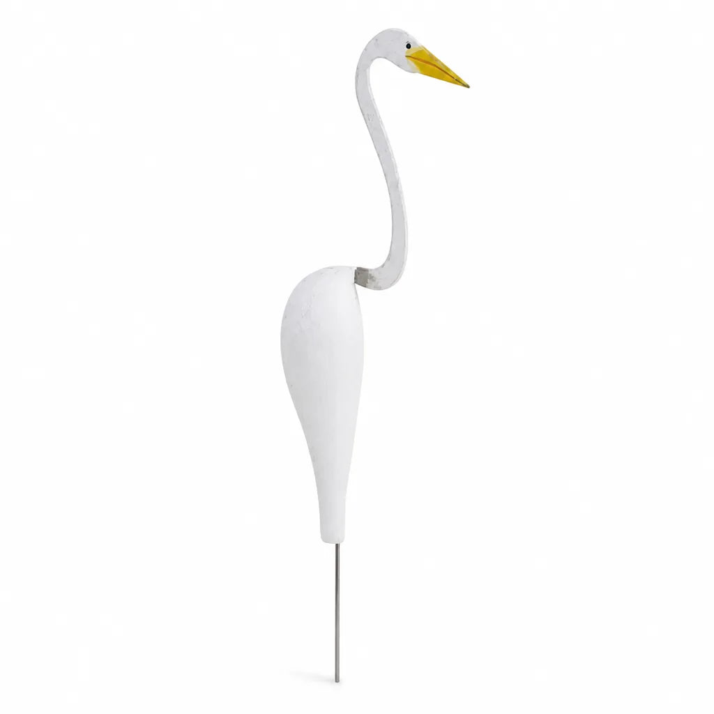 Handmade Aluminum Flamingo Wind Direction Indicator Garden Stake (Set of 2)