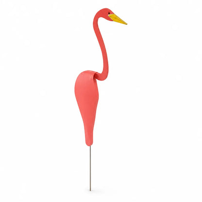 Handmade Aluminum Flamingo Wind Direction Indicator Garden Stake (Set of 2)