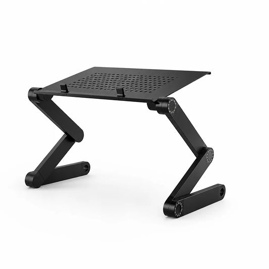 Height-Adjustable Ventilated Aluminum Alloy Laptop Stand (360° Rotatable)