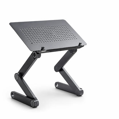 Height-Adjustable Ventilated Aluminum Alloy Laptop Stand (360° Rotatable)