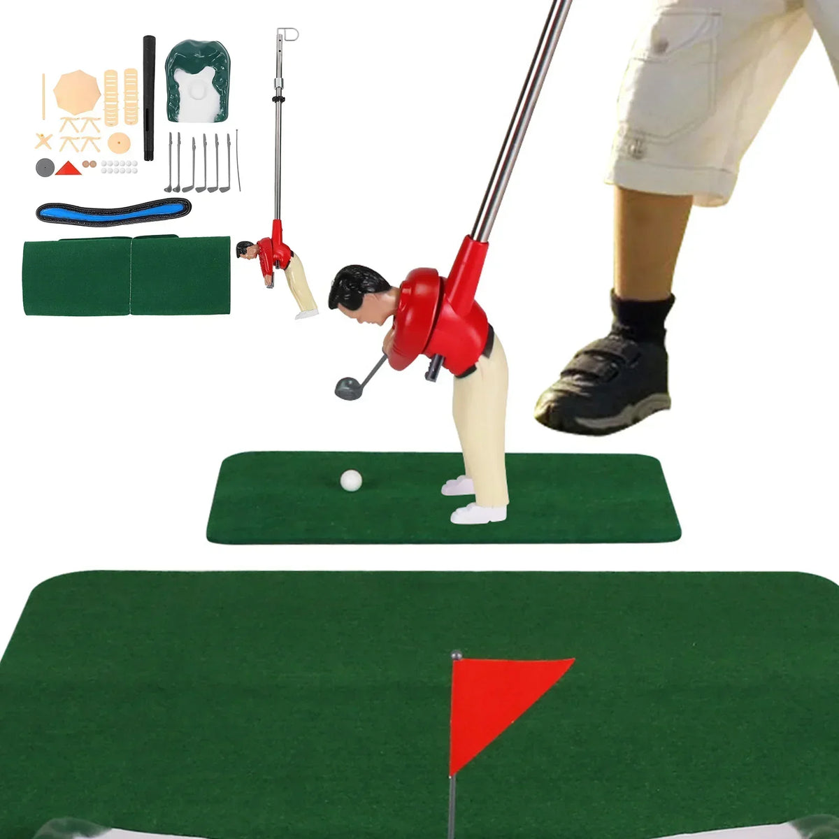 Indoor Mini Golf Set Multi-Course Durable Plastic