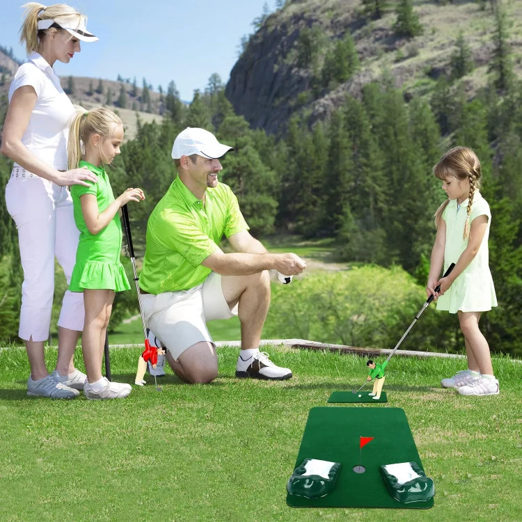 Indoor Mini Golf Set Multi-Course Durable Plastic