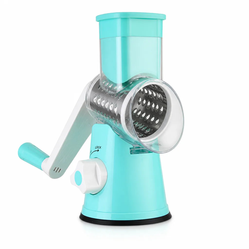 Interchangeable Drum Blades Vegetable Grater With Non-Slip Suction Base