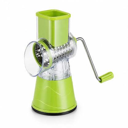 Interchangeable Drum Blades Vegetable Grater With Non-Slip Suction Base