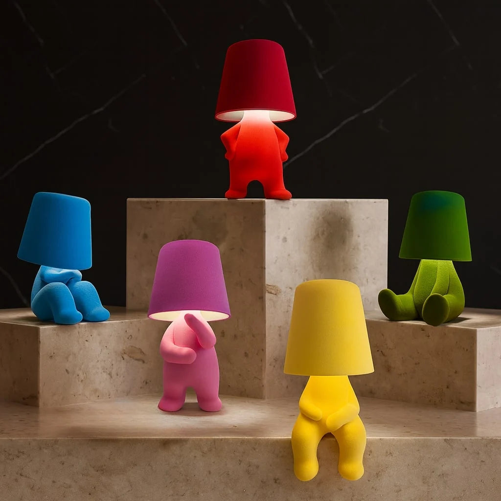 Kids Bedside Lamp Plush USB Rechargeable Soft Light