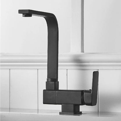 Kitchen Faucet Stainless Steel Fold-Down Rotating Spout