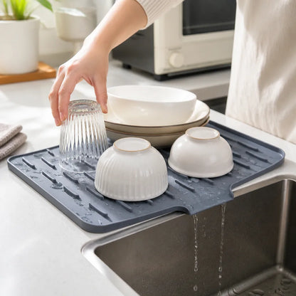 Kitchen Mat Foldable Heat-Resistant Silicone Non-Slip