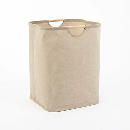 Laundry Basket Foldable Cotton-Linen Space-Saving