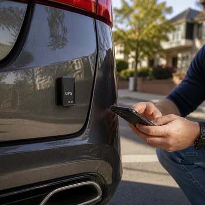 Mini Magnetic GPS Tracker (Real-Time App Tracking)