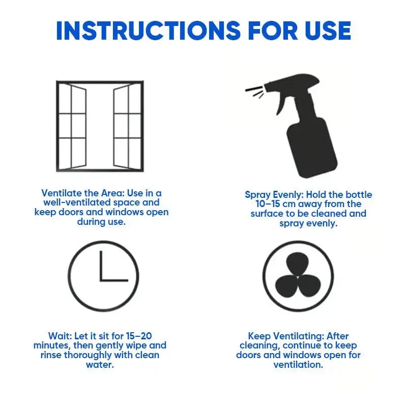 Mold Remover Spray Formaldehyde-Free Multi-Surface Odor Eliminator