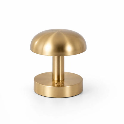 Mushroom Shade Metal Base Rechargeable Touch Control Table Lamp