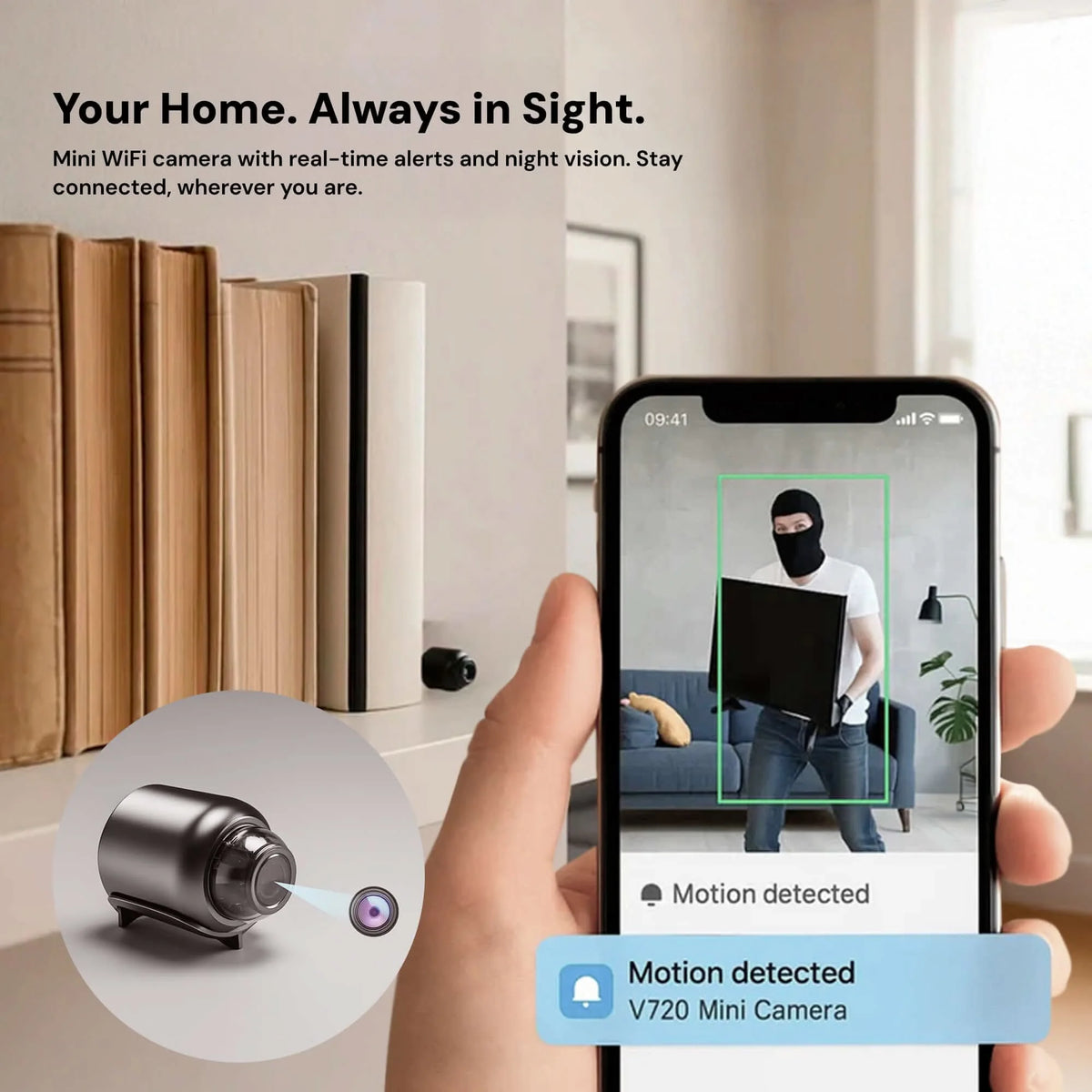 Nanny Camera 1080P HD WiFi & Audio