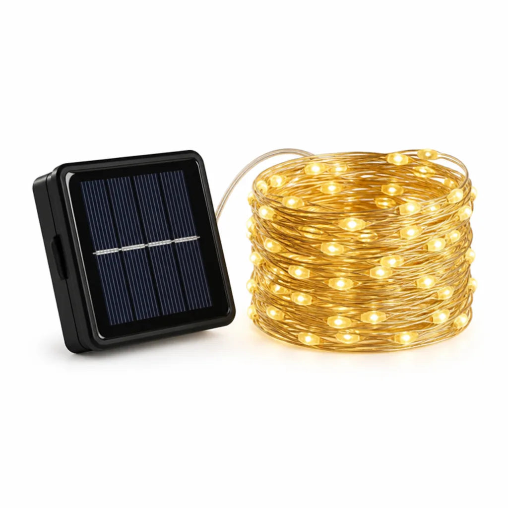 Outdoor Fairy Lights Solar Powered & IP65 Waterproof