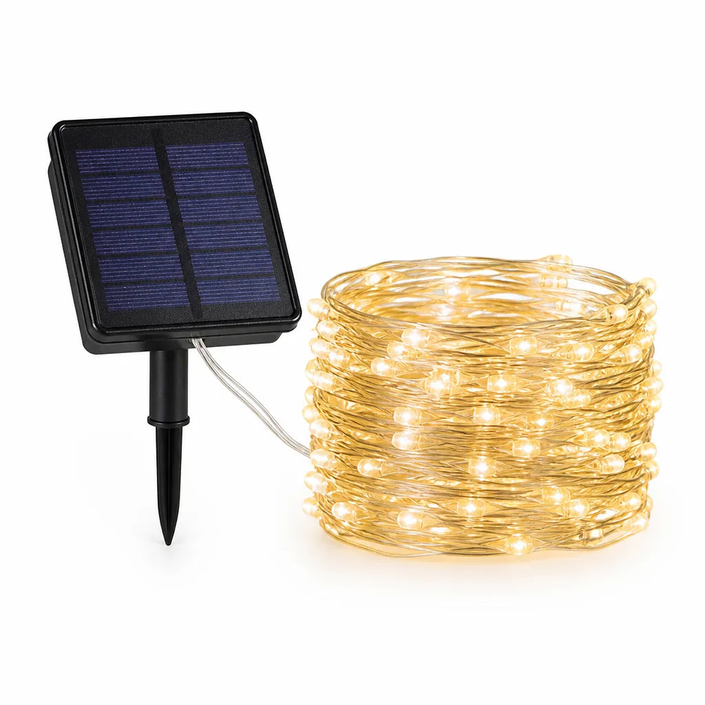 Outdoor Fairy Lights Solar Powered & IP65 Waterproof