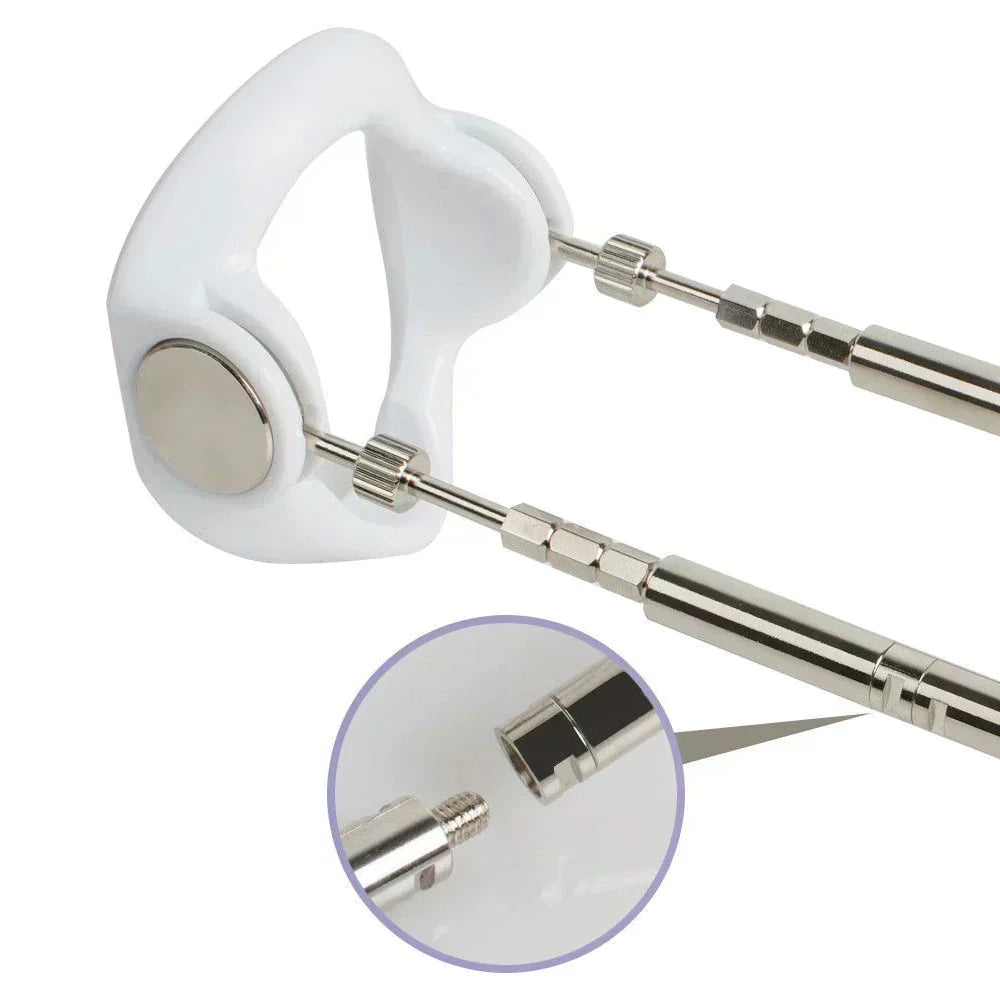 Penile Traction Device Adjustable Tension Stainless Steel & Silicone