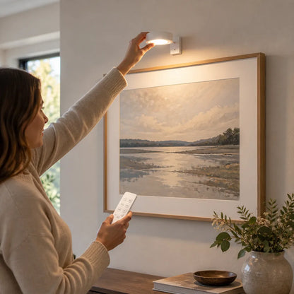 Picture Light Cordless Dimmable Remote USB Rechargeable