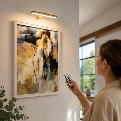 Picture Light Cordless Rechargeable USB-C Charging Dimmable Remote