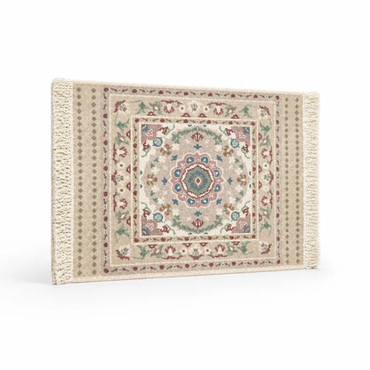 Placemat Woven Cotton Yarn Fringes & Reinforced Hem