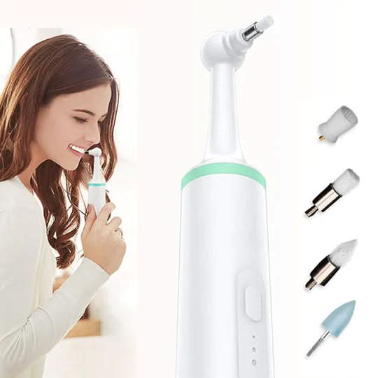 Plaque Remover Rechargeable LED Indicator 4 Heads