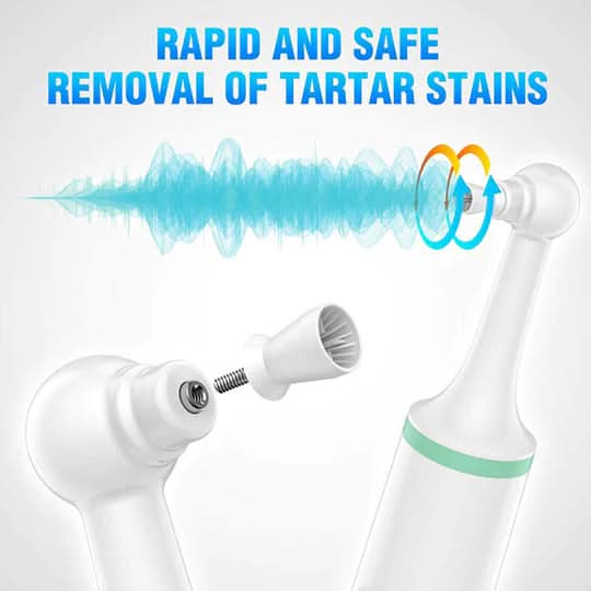 Plaque Remover Rechargeable LED Indicator 4 Heads