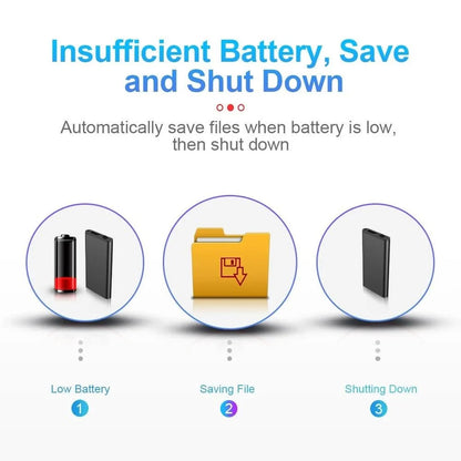 Pocket Voice Recorder Voice-Activated 50 Hours USB-C & OTG