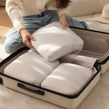 Polyester Travel Organizer Compression Packing Bags (6-Piece Set)