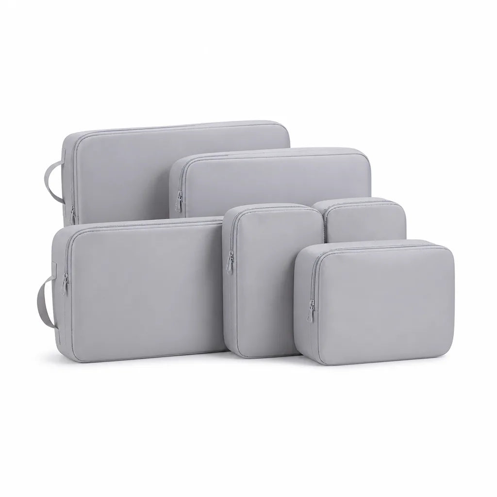 Polyester Travel Organizer Compression Packing Bags (6-Piece Set)
