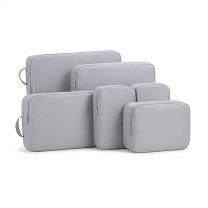 Polyester Travel Organizer Compression Packing Bags (6-Piece Set)