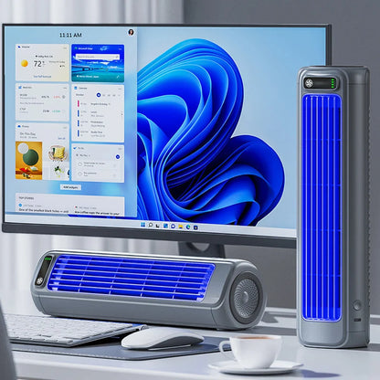 Portable Fan Bladeless Rechargeable Up To 12 Hours
