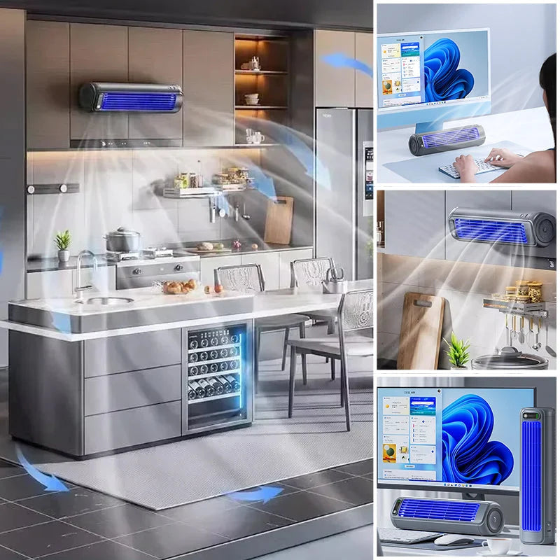 Portable Fan Bladeless Rechargeable Up To 12 Hours
